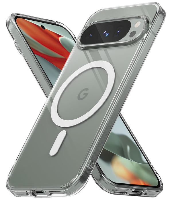 (Refurbished) Google Pixel 9 Pro/Pixel 9 Back Cover Case | Fusion Magnetic - Clear