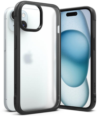 (Refurbished) Ringke iPhone 15 Back Cover case Fusion Bold Matte - Matte Black