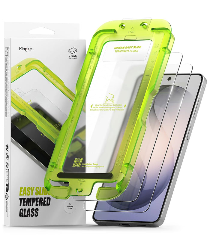 Galaxy S26 Screen Protector Guard with Easy Installation Tool, Easy Slide Glass | Tempered Glass Film (2 Pack)