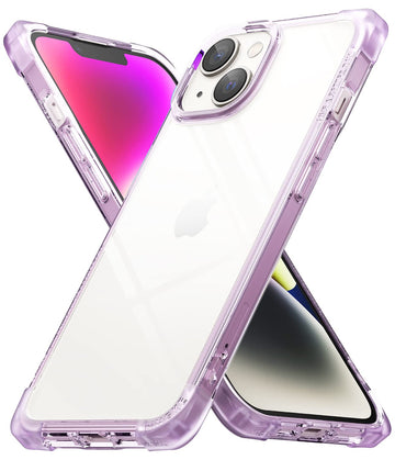 Apple iPhone 14 Plus Back Cover Case | Fusion Bumper - Clear Purple