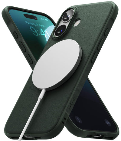 iPhone 16 Back Cover Case | Onyx Magnetic - Dark Green