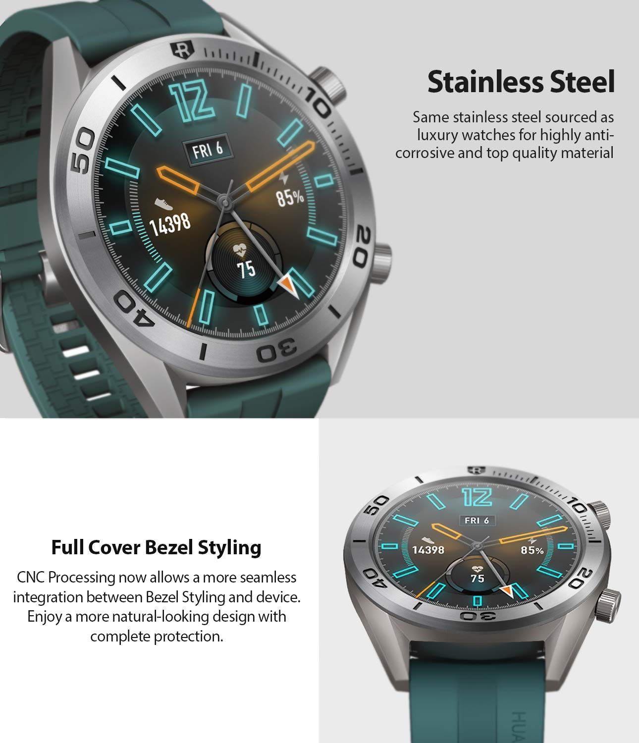 Huawei watch gt ftn b19 titanium grey stainless steel hotsell