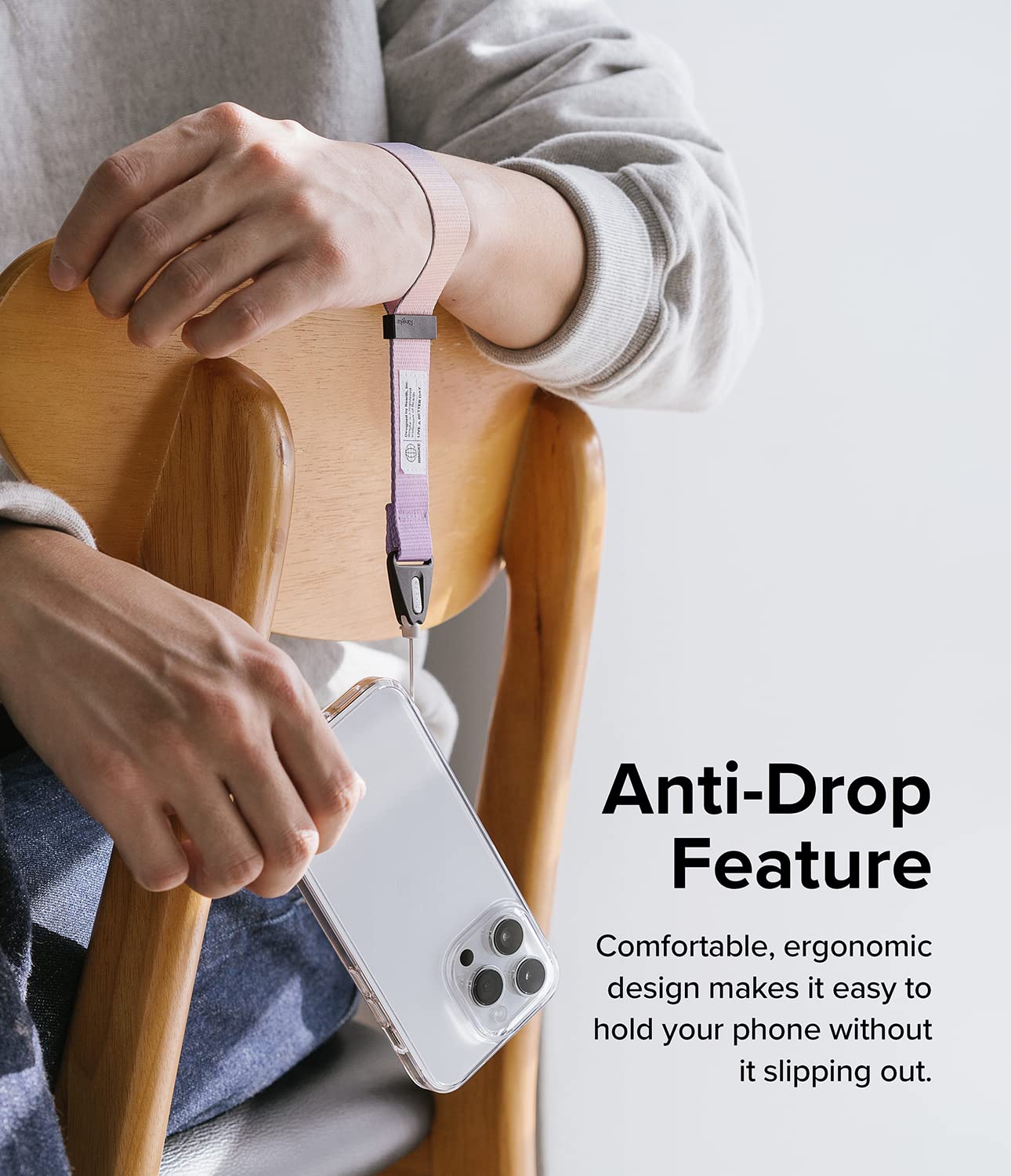 Ringke Hand Strap Wrist Lanyard String Pattern Strap Aurora