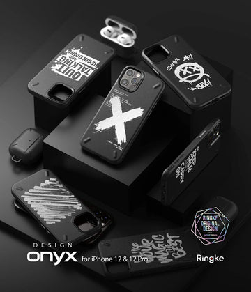 iPhone 12 / 12 Pro Back Cover Case | Onyx Design - Quit Talking