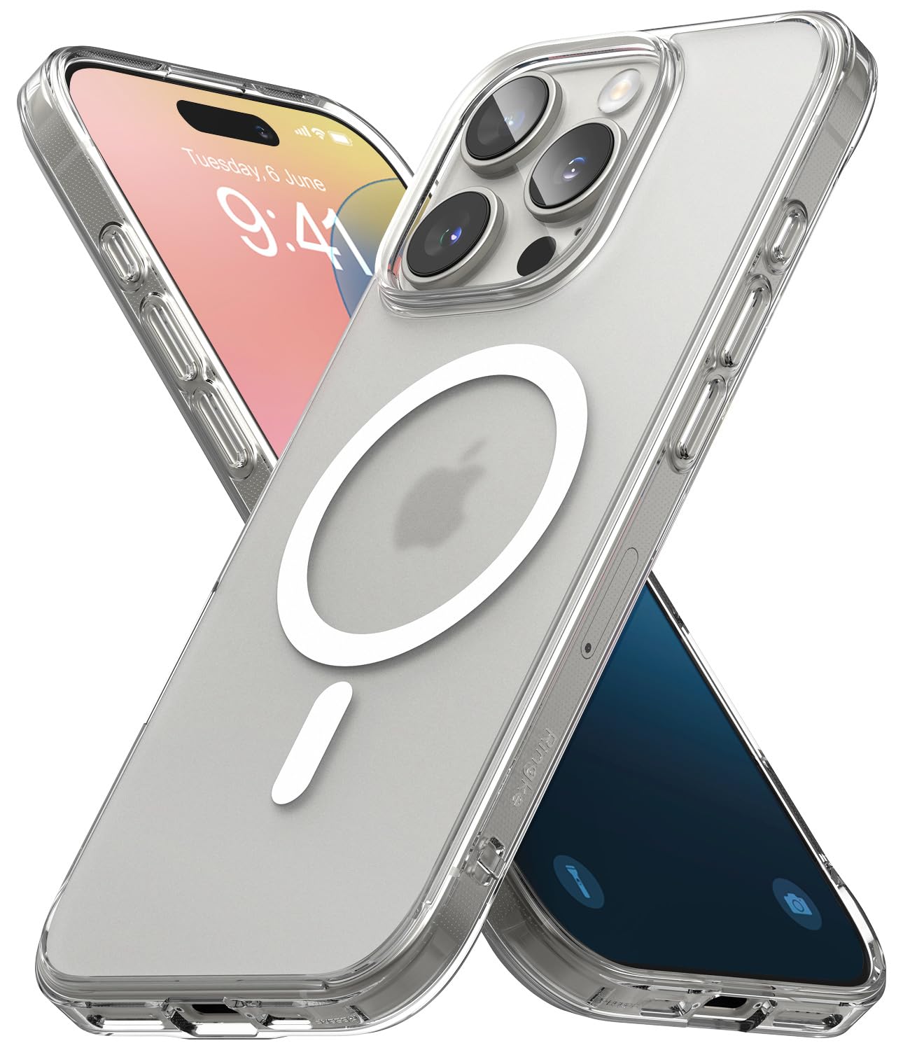 iPhone 16 Pro Back Cover Case | Fusion Magnetic - Matte Clear