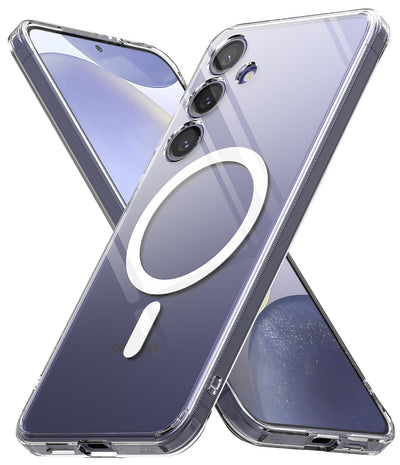 (Refurbished) Samsung Galaxy S24 Back Cover case | Fusion Magnetic - Clear