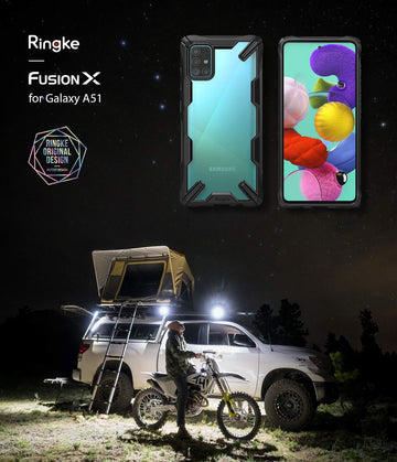 Samsung Galaxy A51 Back Cover Case | Fusion X Design - Black