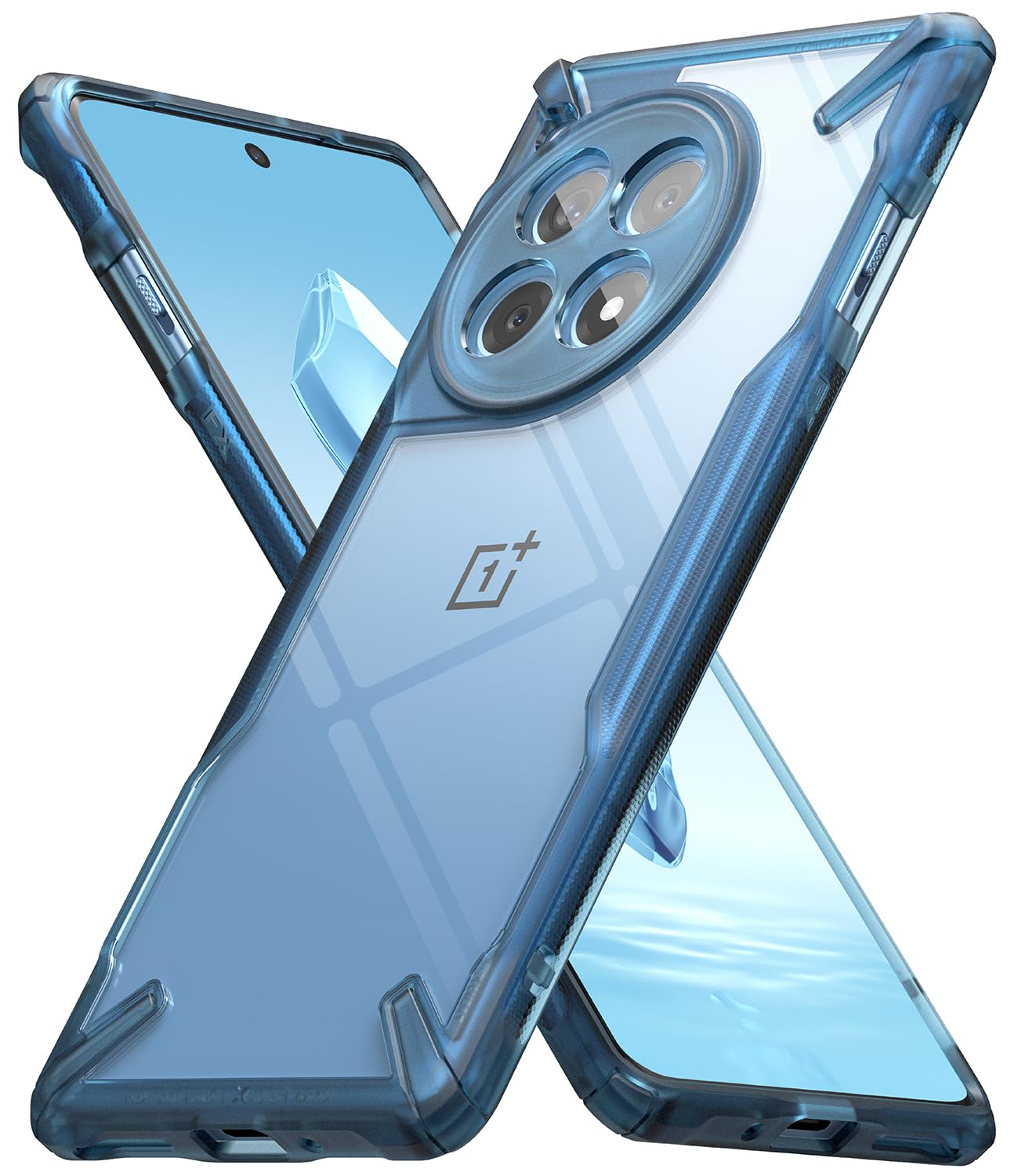 (Refurbished)OnePlus 12R 5G Back Cover Case | Fusion -X - Space Blue