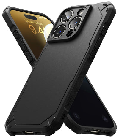 iPhone 16 Pro Back Cover Case | Rugged Gear Bumper - Black