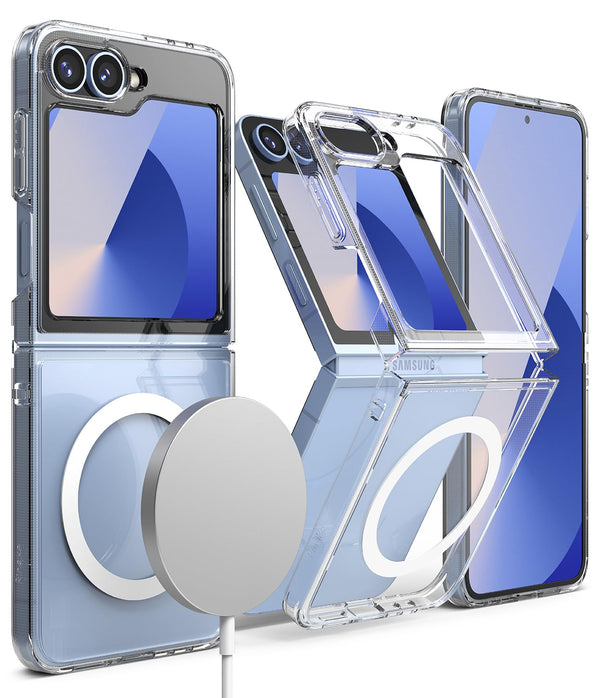 Samsung Galaxy Z Flip 6 Back Cover Case | Fusion Magnetic - Clear