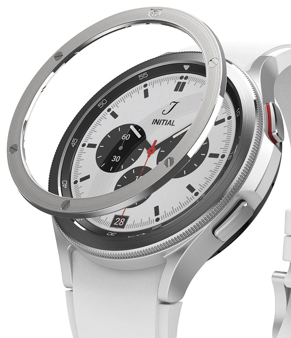 Bezel Styling Compatible with Samsung Galaxy Watch 4 Classic 42mm - Silver [42-42]