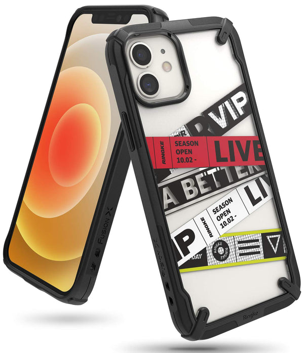 (Refurbished) iPhone 12 Mini Back Cover Case | Fusion X Design - Ticket Band_ver.2