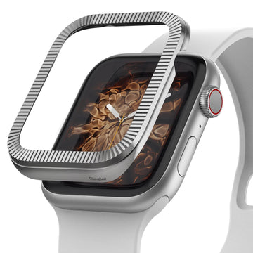 Bezel Styling for Apple Watch 44mm for Series 4 (2018) - AW4-42-Matte Silver [Stainless Steel]