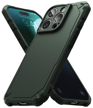 iPhone 16 Pro Max Back Cover Case | Rugged Gear Bumper - Dark Green