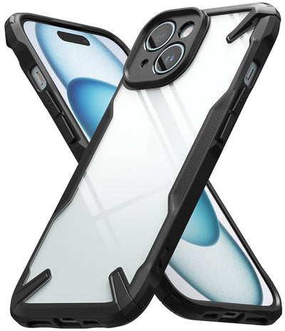 (Refurbished) iPhone 15 Back Cover Case | Fusion X - Black