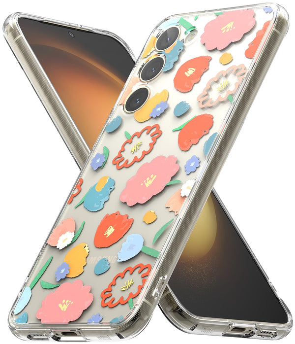 (Refurbished) Samsung Galaxy S23 Plus 5G Back Cover Case  | Fusion Design - Floral