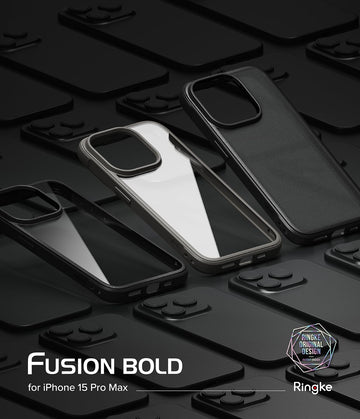 iPhone 15 Pro Max  Back Cover case  | Fusion Bold - Black