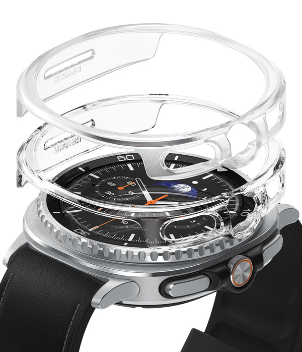 Samsung Galaxy Watch 8 Classic 46mm Case Slim - Clear & Alphine Clear [2 Pack]