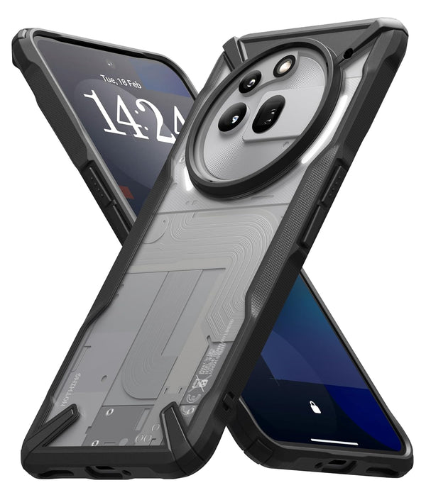 Nothing Phone (3a) Pro  Back Cover Case | Fusion-X - Black