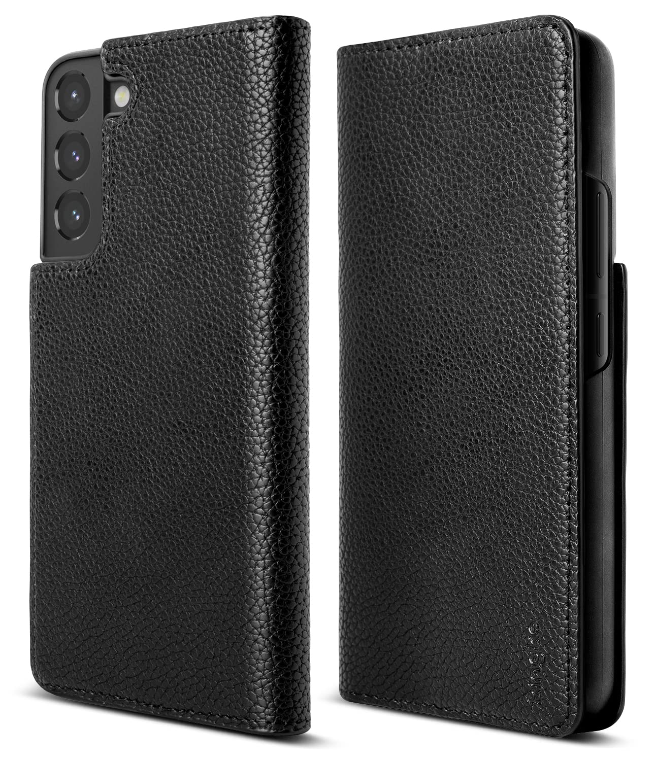 Samsung Galaxy S22 BacK Cover Case | Folio Signature Standard - Black