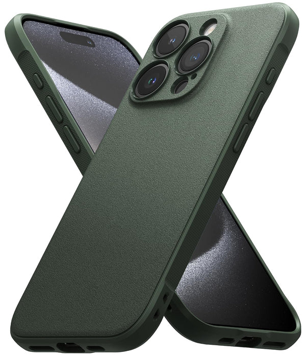 (Refurbished) iPhone 15 Pro Back Cover case | Onyx - Dark Green