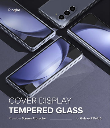 Galaxy Z Fold 5 Tempered Glass Screen Protector Guard | FULL GLASS - 1 Pack