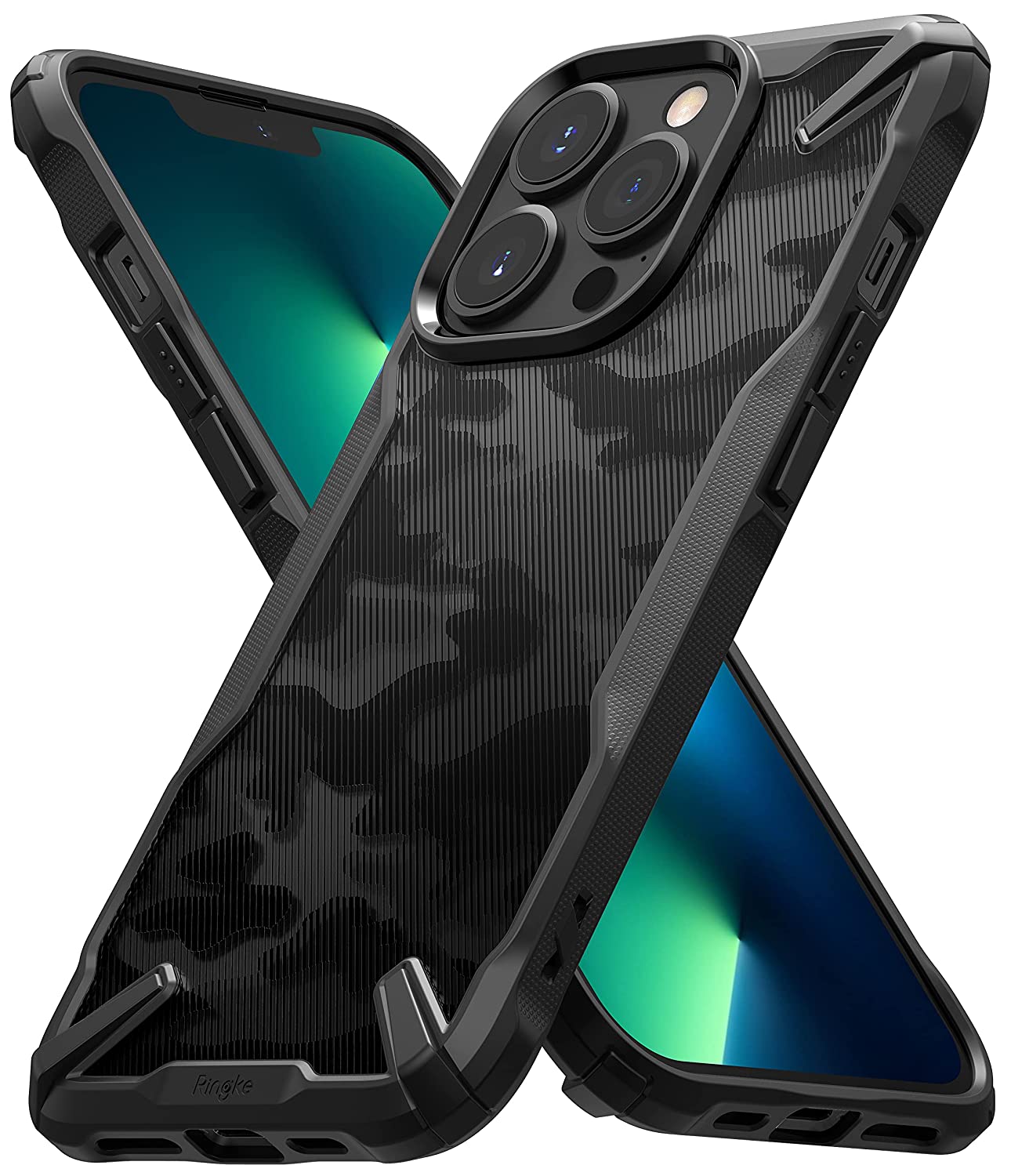 (Refurbished) Apple iPhone 13 Pro Max Fusion X Design Camo Black