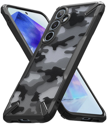 Samsung Galaxy A55 5G Back Cover case | Fusion X - Camo Black