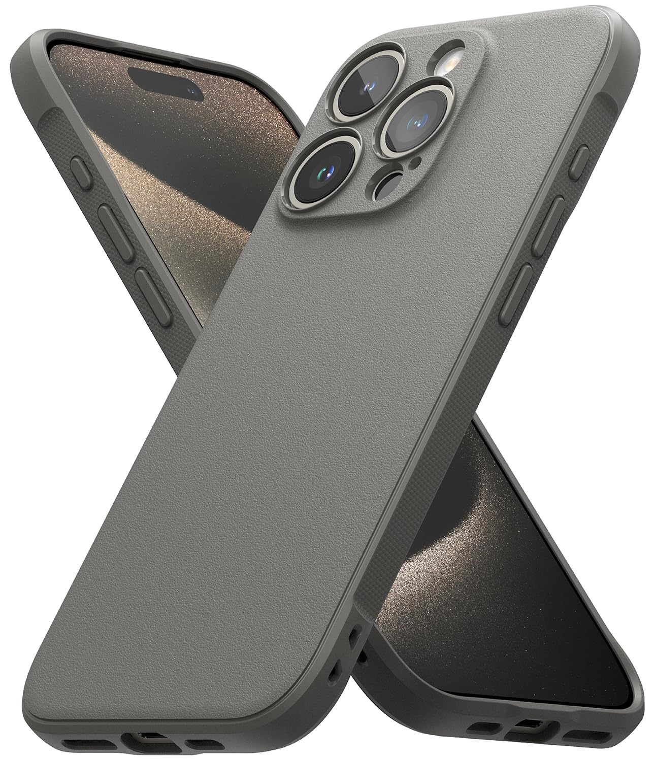 (Refurbished) iPhone 15 Pro Max Back Cover Case | Onyx - Gray