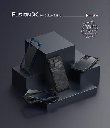 Samsung Galaxy M31S Back Cover Case | Fusion X - CAMO BLACK