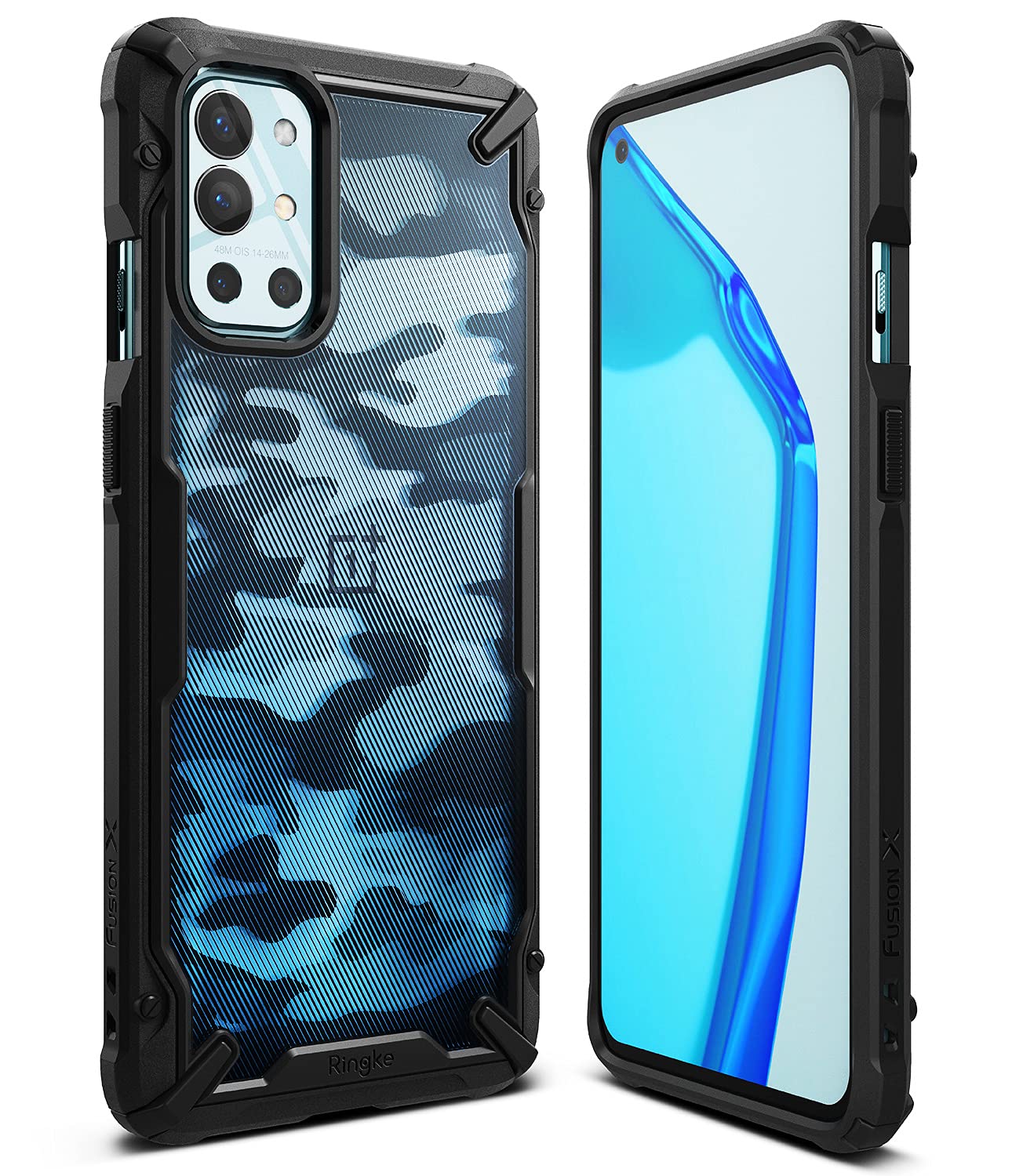 (Refurbished) OnePlus 9R Back Cover Case | Fusion X Camo Black