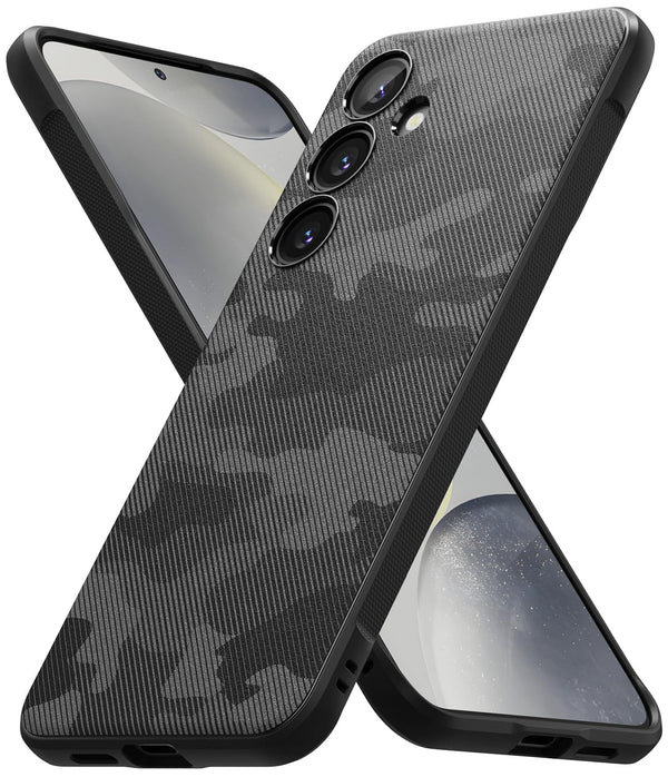 Samsung Galaxy S24 Plus Back Cover Case | Onyx Design - Camo Black