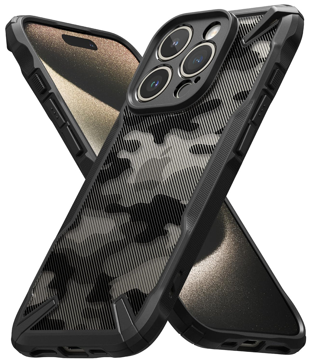 Buy iPhone 15 Pro Max Rugged Case Fusion X Camo Black