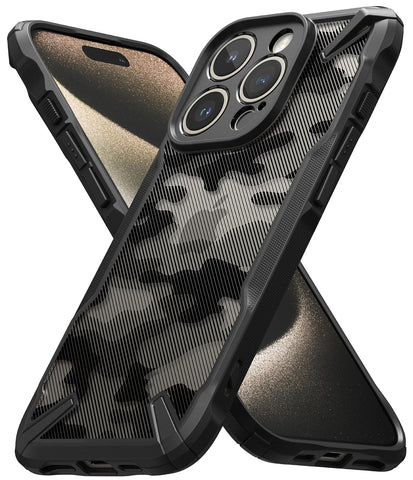 iPhone 15 Pro Max Back Cover Case | Fusion X - Camo Black