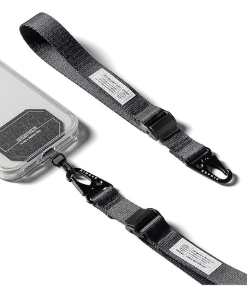 Ringke Tactical Cam Buckle Holder Link Lanyard Hand Wrist Strap with Patch - Black