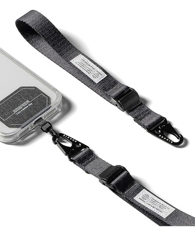 Ringke Tactical Cam Buckle Holder Link Lanyard Hand Wrist Strap with Patch - Black
