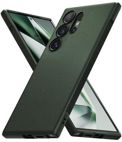 (Refurbished) Ringke Samsung Galaxy S24 Ultra Back Cover case Onyx - Dark Green