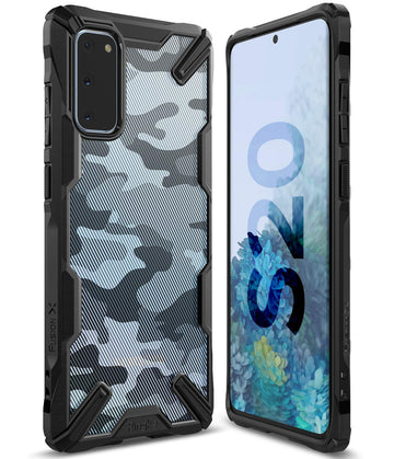 Samsung Galaxy S20 Back Cover Case | Fusion X - Camo Black