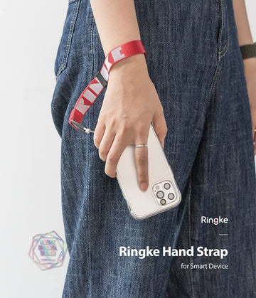 Ringke Hand Strap | Wrist Lanyard String Pattern Strap  - Ticket Band 2 Red