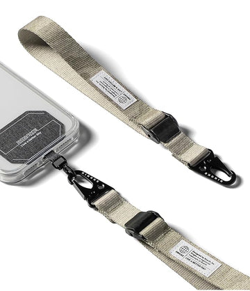 Ringke Tactical Cam Buckle Holder Link Lanyard Hand Wrist Strap with Patch - Camo Sand
