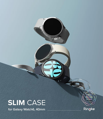 Samsung Galaxy Watch 6 40mm Slim Case | Clear & Black - 2 Pack