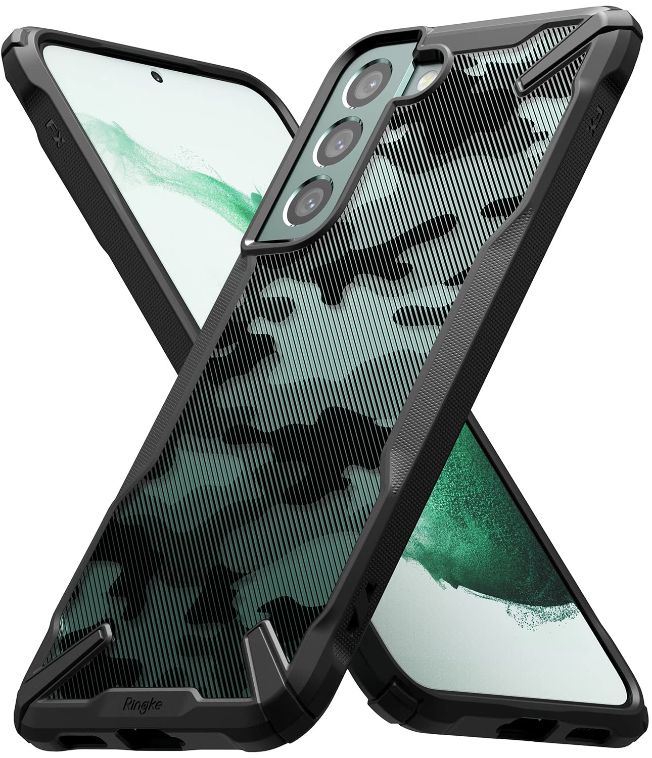 (Refurbished) Samsung Galaxy S22 Back Cover Case | Fusion X - Camo Black