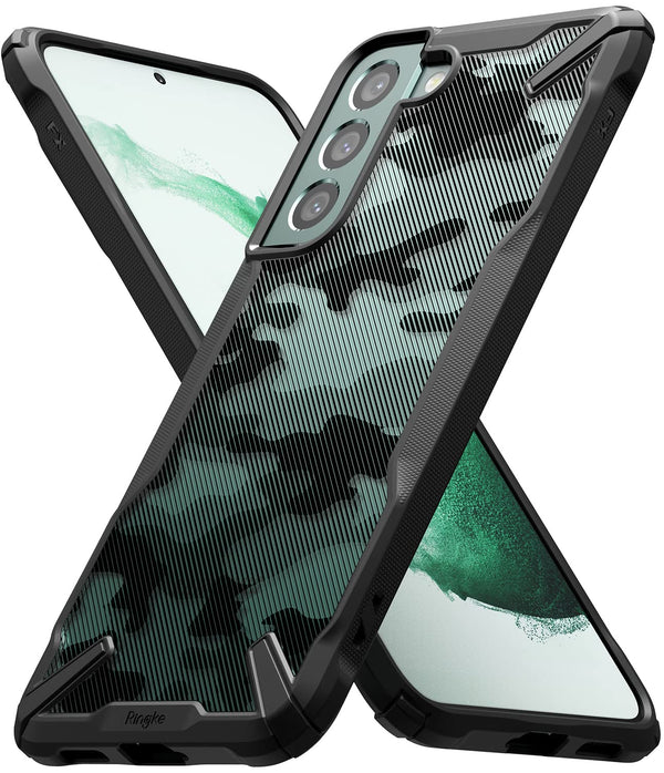 (Refurbished) Samsung Galaxy S22 Back Cover Case | Fusion X - Camo Black
