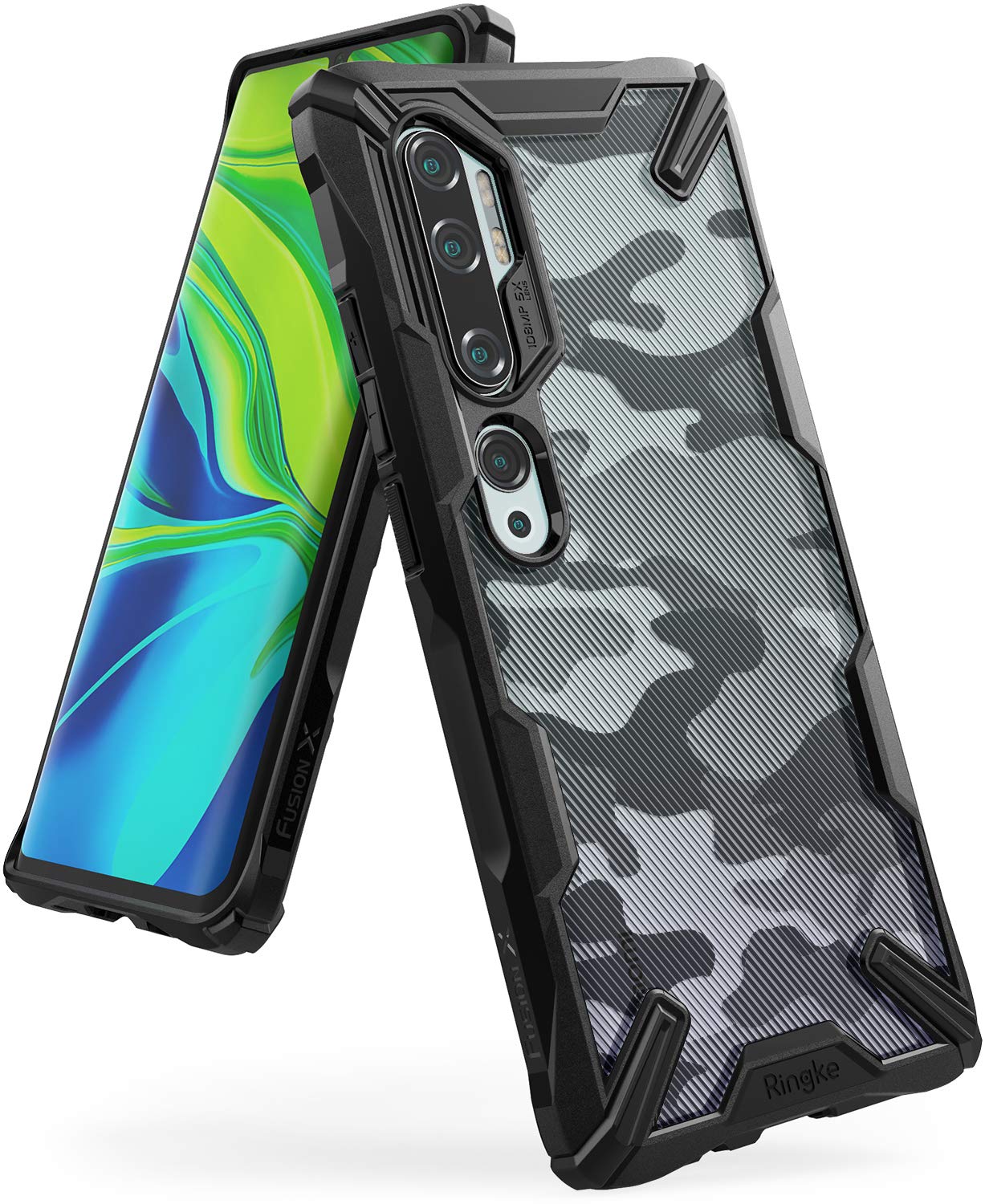 Xiaomi MI Note 10 / 10 Pro Back Cover Case | Fusion X Design - Camo Black