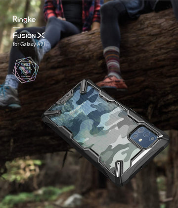 Samsung Galaxy A51 Back Cover Case | Fusion X Design - Camo Black