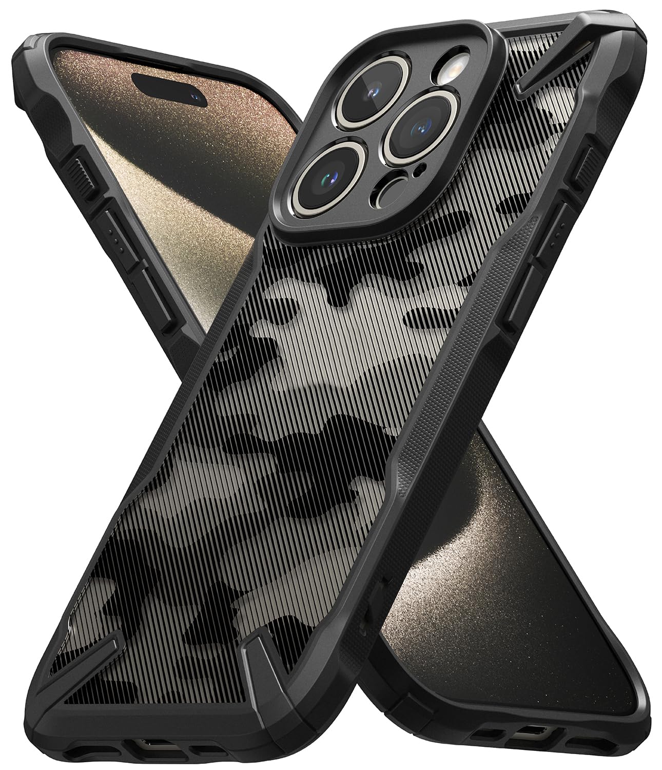 iPhone 15 Pro Back Cover Case | Fusion X- Camo Black