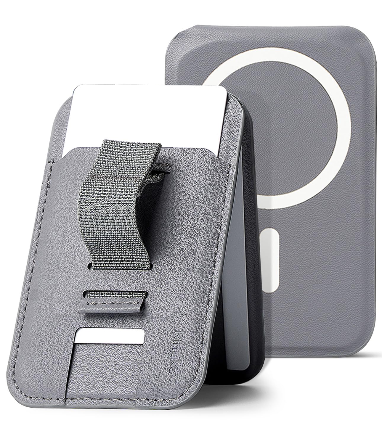 Magnetic Stand Holds up to 3 Cards - Light Gray