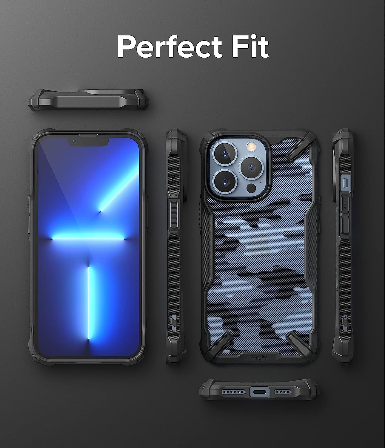 iPhone 13 Pro Max Back Cover Case | Fusion X - Camo Black