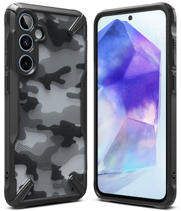 Samsung Galaxy A55 5G Back Cover case | Fusion X - Camo Black
