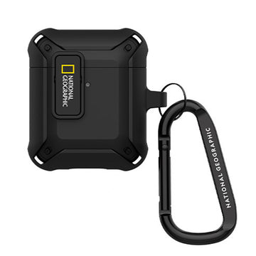 Nat Geo AirPods Pro 2 (PC+TPU) |Rugged Bumper lock Case-Black